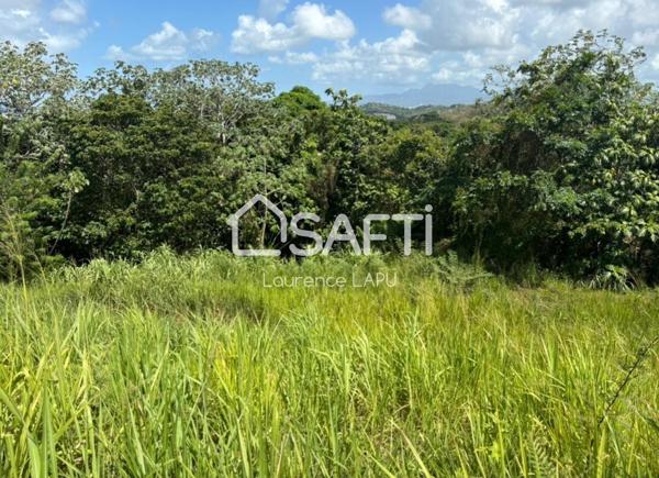 Terrain constructible de 1382 m2 à Rivière Salée