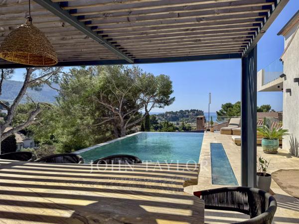 Villa contemporaine d’exception à Cassis avec vue mer et Cap Canaille, piscine et dépendances