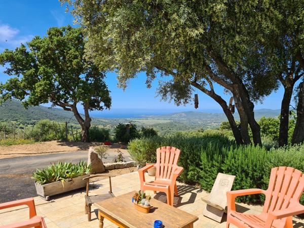 CORSE DU SUD, grande propriété de 508 m2 avec plusieurs logements, vue mer, piscine