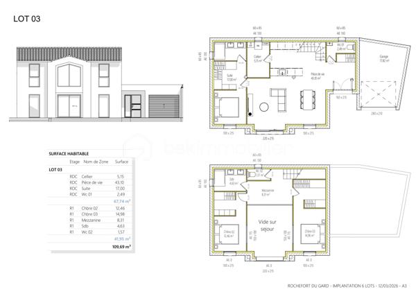 Terrain de 436 m²