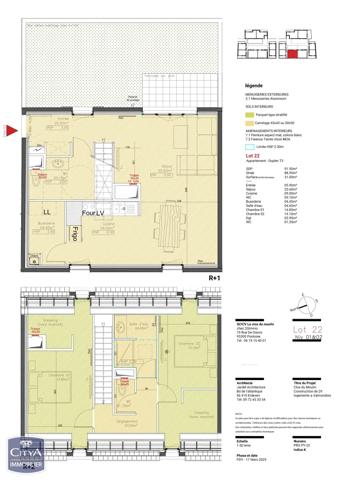 Appartement à vendre 3 pièces 88.95m² L'Isle-Adam (95290)