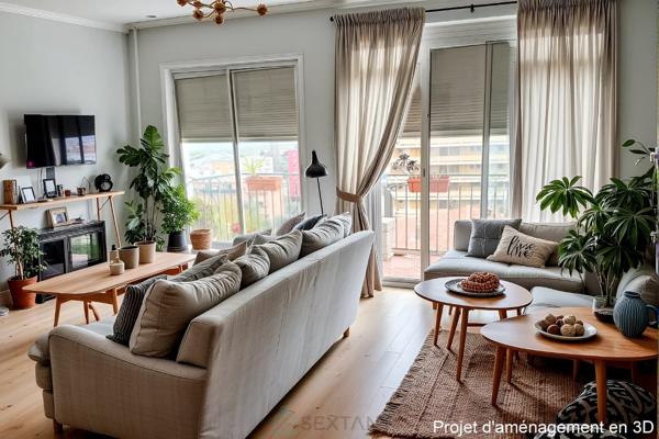 Appartement 2 pièces avec vue dégagée