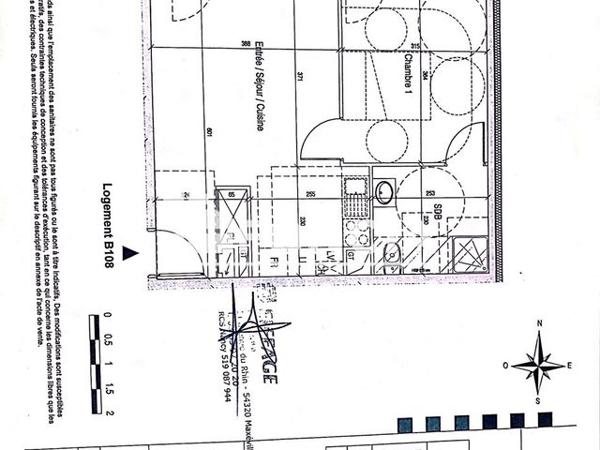 Location Appartement 2 pièces 41.6 m² - 2-4 AVENUE DU RHIN Maxeville 54320