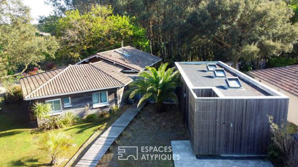 Villa d’architecte en lisière de forêt à 2 km des plages