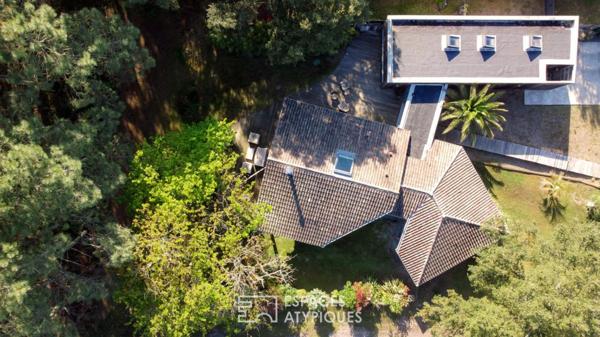 Villa d’architecte en lisière de forêt à 2 km des plages