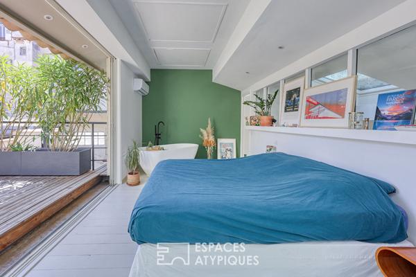 Loft au calme en hyper centre avec piscine