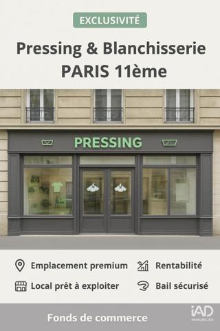 Boutique/Local commercial à vendre 108 m² Paris 11
