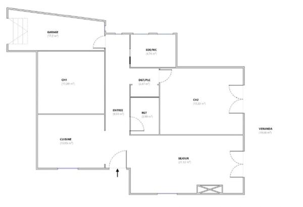 BAISSE DE PRIX [EXCLUSIVITÉ] Maison de plain-pied T3 – Terrain plat 906 m² – Proche village d’Éoures