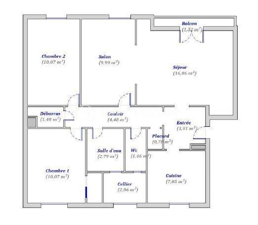Appartement de 71 m²