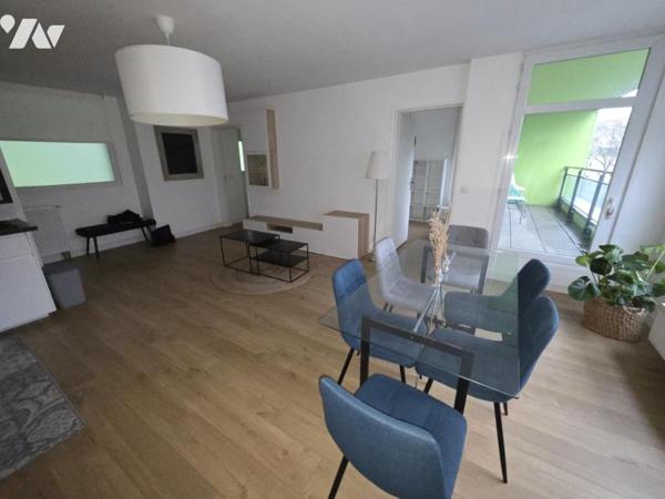 LILLE- QUARTIER DU BOIS HABITE- APPARTEMENT DE  70 M2 AVEC 2 CHAMBRES + BUREAU - BALCON - PARKING-