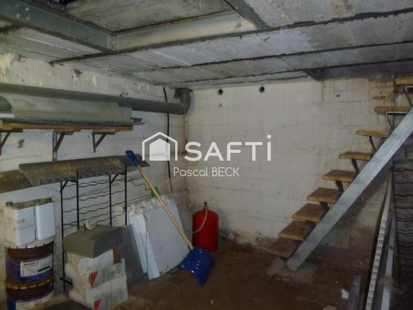 MAISON 86 m2  3 Pièces, 2 Chambres, Garage, cave