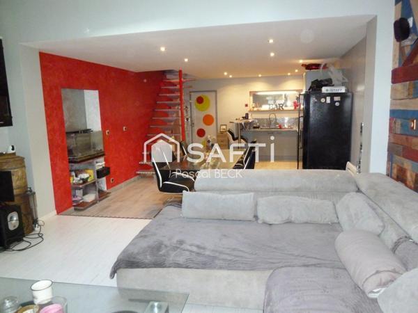 MAISON 86 m2  3 Pièces, 2 Chambres, Garage, cave