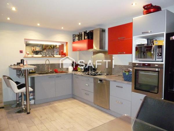 MAISON 86 m2  3 Pièces, 2 Chambres, Garage, cave