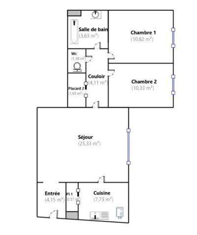 Appartement à vendre 3 pièces 70 m² Amiens