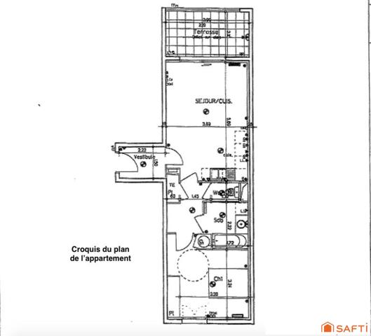 Beau T2 moderne en rdj avec terrasse et box