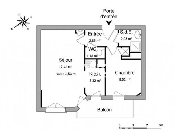 Location Studio 35.1 m² - 6 RUE DE LA BRIQUETERIE Eaubonne 95600