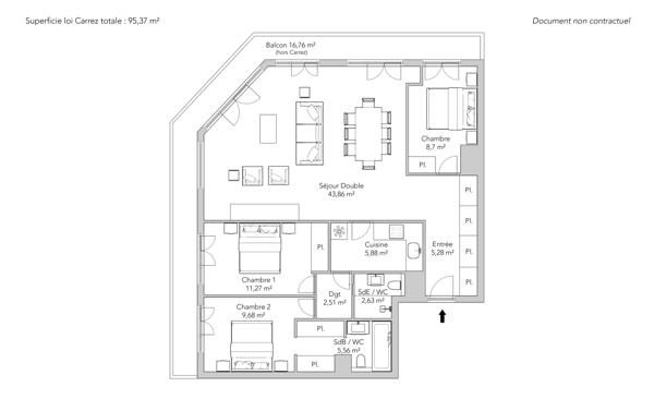 Appartement Paris 4 e - ARSENAL / MORNAY