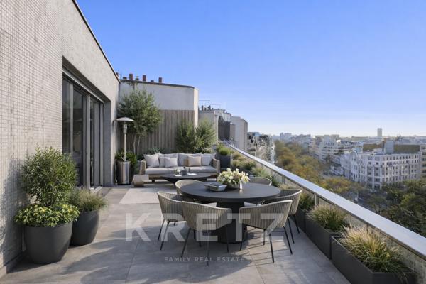 Penthouse de 90m2 avec 112m2 de terrasses de plain pied