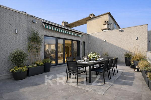 Penthouse de 90m2 avec 112m2 de terrasses de plain pied