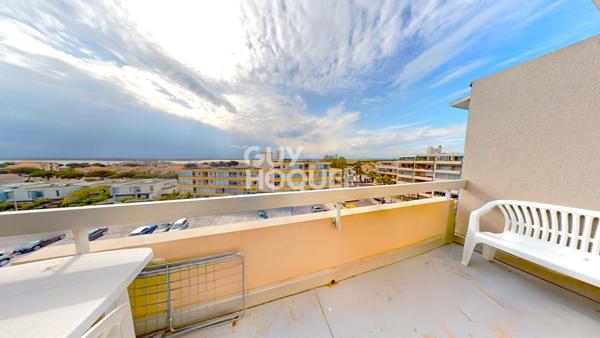 Canet sud - Appartement T1 Cabine - Vue Canigou et Etang.