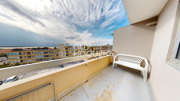 Canet sud - Appartement T1 Cabine - Vue Canigou et Etang.