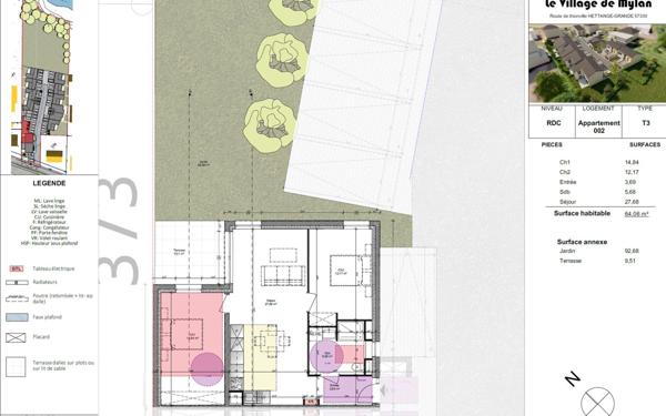 Appartement à vendre    3 pièces • 64 m2 Hettange-Grande