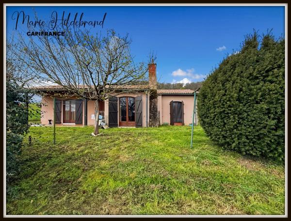 MAISON PLAIN-PIED 104m² – 3 CHAMBRES – GARAGE – JARDIN  + de 2900m²