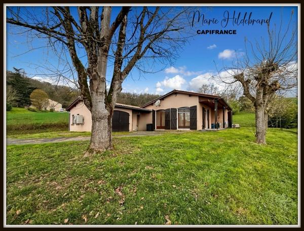 MAISON PLAIN-PIED 104m² – 3 CHAMBRES – GARAGE – JARDIN  + de 2900m²