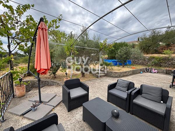 Maison de plain-pied avec dépendance 130 m² habitables sur terrain de 1 416 m² Aubenas Actuellement louée