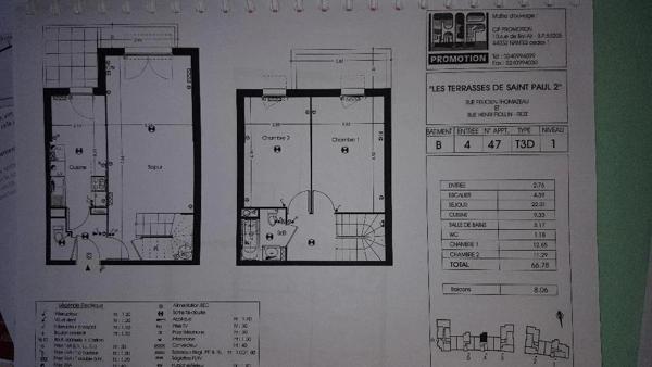 Appartement à louer à Rezé (44400)