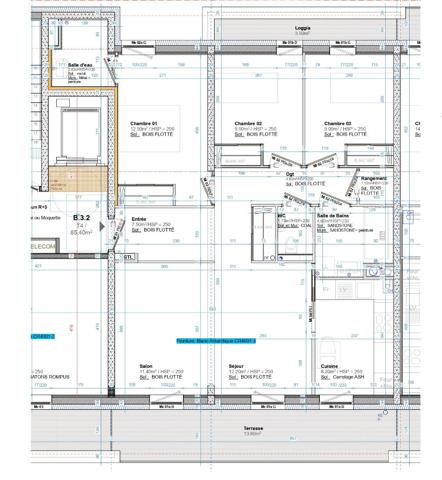 Appartement 4 pièce(s) 85.40 m2 - résidence récente NANCY
