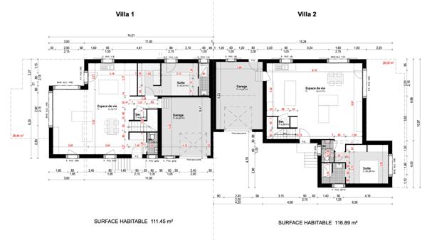 Maison neuve 111 m2 sur parcelle de 1570 m2