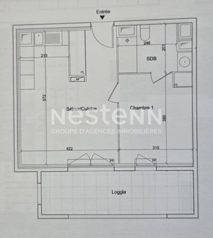 VENDU LOUE - Appartement Montélimar 2 pièces 40m2