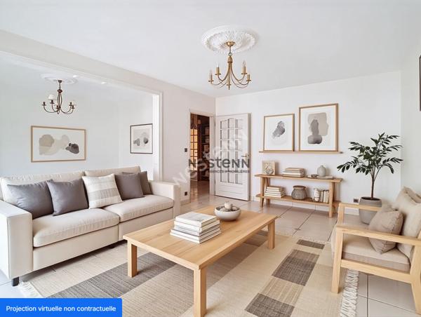 A VENDRE- 3 CHAMBRES POSSIBLES pour cet appartement Grenoble 4 pièce(s) 82.55 m2 Lumineux en étage Idéal famille et proche des transport.