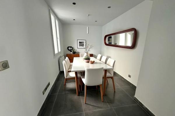 maison en triplex, 4 chambres, jardin exceptionnel