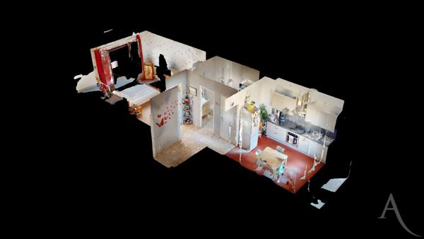 Grand Appartement T2 de 38 m² à Grenoble.