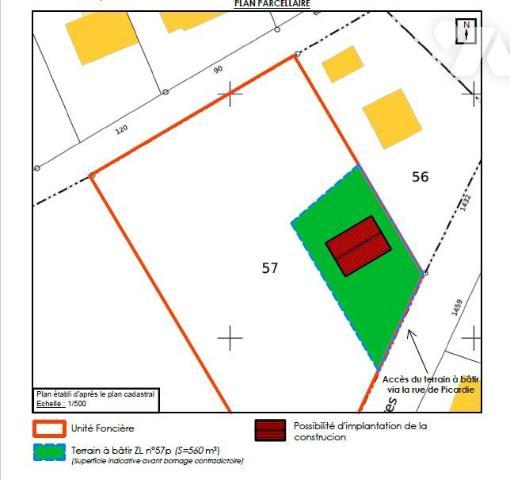 Terrain à bâtir sur la commune de Canny sur matz (60310)
