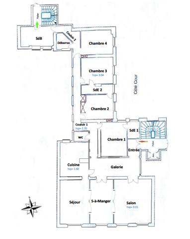 Paris 16ème - À VENDRE - Magnifique 7 pièces de 207,49 m²