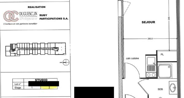 À vendre Studio 19.3 m² - Bourg-en-bresse 01000
