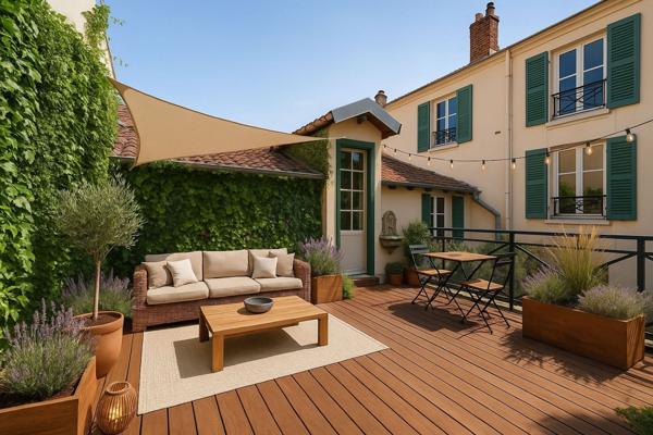 Maison de ville avec terrasse et rooftop - Hypercentre du Vésinet 