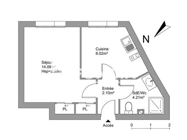 Location Studio meublé 28.42 m² - 40 AVENUE SAINT SURIN Limoges 87000