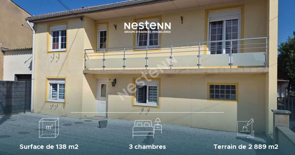 Maison Carling - 138 m2 -3 chambres - Terrain clos 29 ares - garage