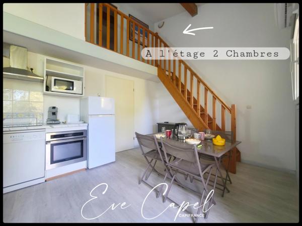 Appartement à vendre 3 pièces LE CAP D'AGDE (34), DUPLEX T3 Climatisé dans résidence avec Piscine & Ascenseur