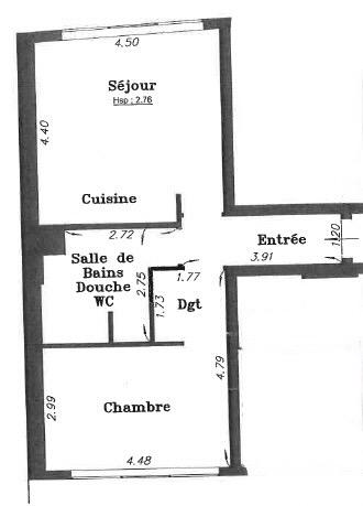 Appartement à vendre 2 pièces 49,3 m² Issy-les-Moulineaux