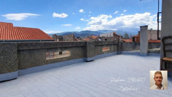 ILLE SUR TÊT (66)🏡 IMMEUBLE DE RAPPORT – 5 LOGEMENTS – TERRASSE – GARAGE et VUE PYRÉNÉES