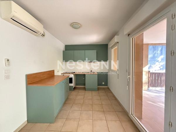 Appartement La Duranne 3 pièce(s) 66 m² avec terrasse et piscine dans la résidence, 2 chambres, climatisation, parking devant l'appartement
