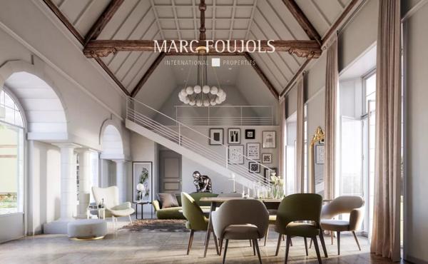 Appartement F5 Triplex avec terrasse et parkings dans un château classé