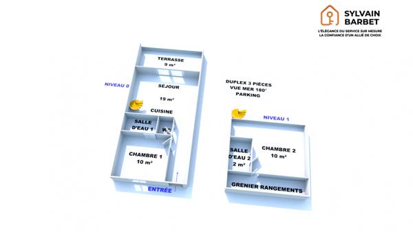 Appartement à vendre 3 pièces 54 m² Carqueiranne