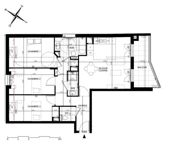 Appartement Orsay 4 pièce(s) 73,50 m2
