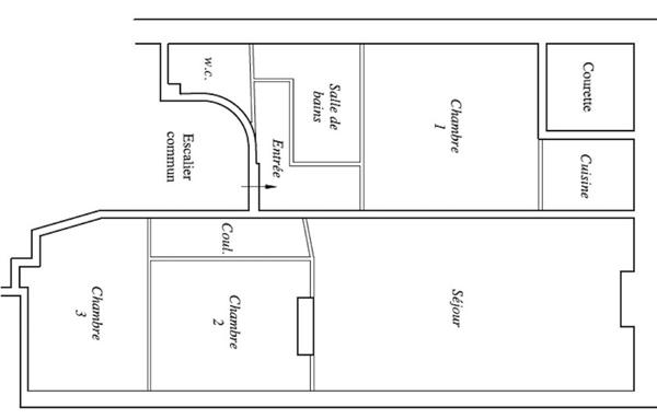 Saint-Ambroise. Appartement de 66 m2